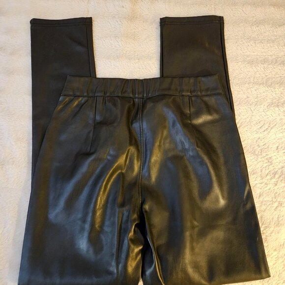 Faux Leather Avec Les Filles Black Leggings - Picture 2 of 4